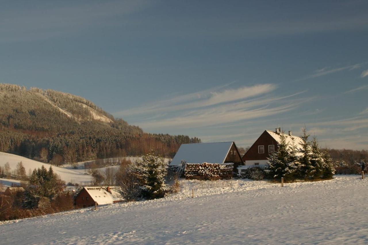 Apartman V Chaloupce Na Vrsku Bernsdorf エクステリア 写真